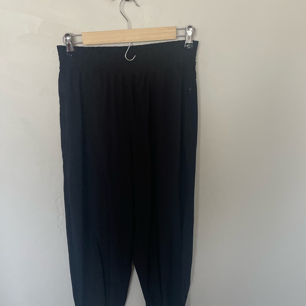 Athleta Black Elastic Waist Pants
